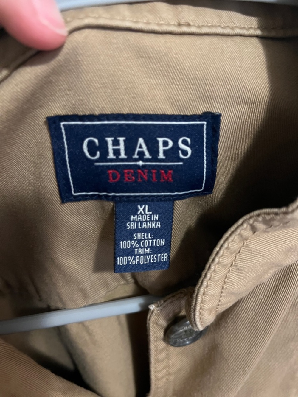 Chaps Tan Utility Jacket - Picture 3 of 4